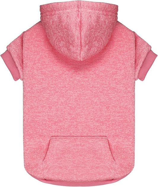 Dog Sweaters for Small Dogs Dog Hoodie Fleece Soft Pet Clothes Sweatshirt with Pocket Pet Hoodie for Small Dogs Puppy Sweater(Pink&XS)
