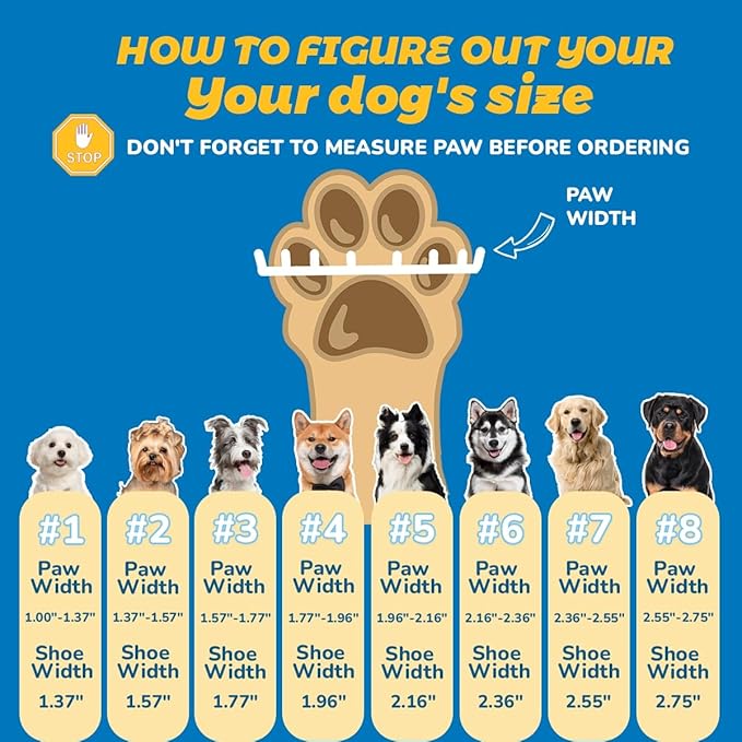 Dog Shoes for Small Dogs, Dog Boots & Paw Protectors for Hardwood Floors, Outdoor Dog Booties for Hot Pavement Winter Snow Hiking, Breathable Dog Shoes with Reflective Strips Size 1