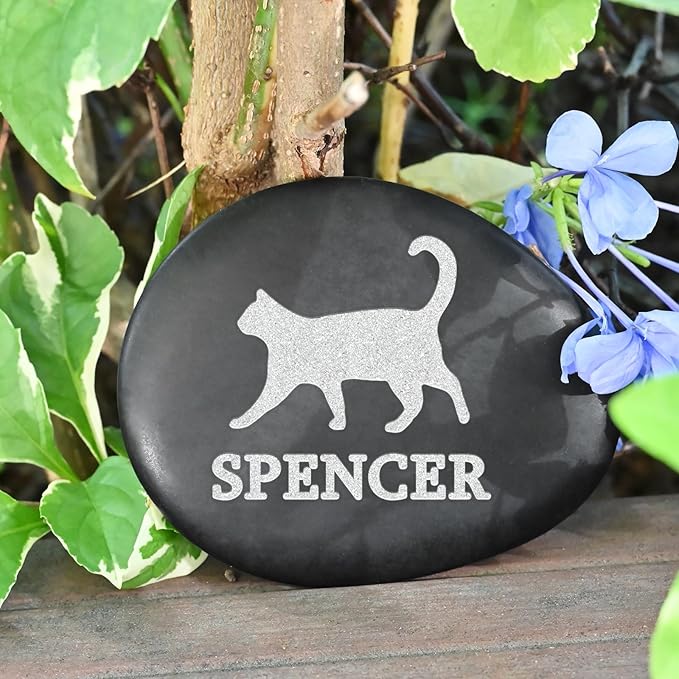 Personalized Cat Memorial Stones, Cat Memorial Gifts for Loss of Cat, Loss of Cat Gift, Cat Sympathy Gifts, Bereavement Gifts for Loss of Cat, in Loving Memory of Cat, Cat Memorial Keepsake