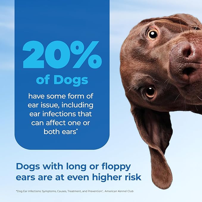 Vetnique Oticbliss Cat & Dog Ear Infection Treatment Drops - with 1% Hydrocortisone & MicroSilver BG for Dog Ear Infections - Vet Recommended Cat & Dog Ear Cleaner for Itchy Ear Relief