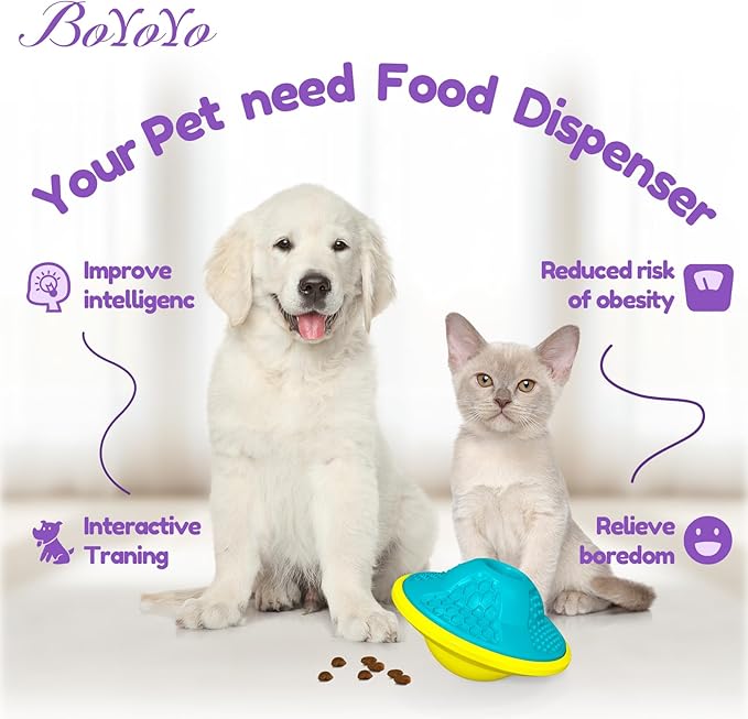 Interactive Dog Puzzle Toy for Smart, Dog Enrichment Toys to Keep Them Busy, Treat Dispensing Dogs Slow Feeder & Stimulating Dogs Toy