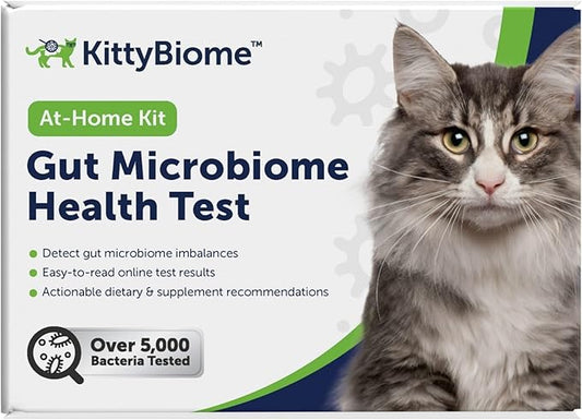 AnimalBiome Cat Probiotics Test Kit - Gut Microbiome Health Test - KittyBiome (Cats Outside The US)