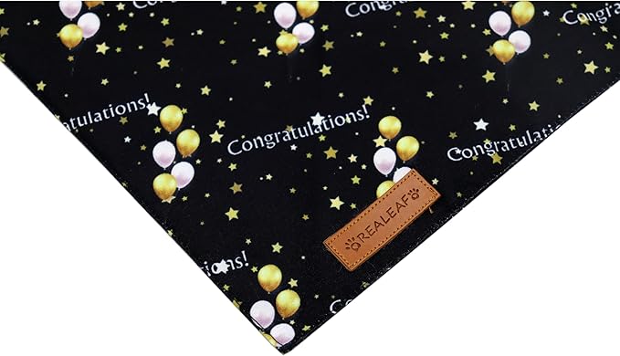 Realeaf Graduation Dog Bandanas 2 Pack, Reversible Pet Scarf for Boy and Girl, Premium Durable Fabric, Holiday Bandana for Small Medium Large and X-Large Dogs (Graduation, Large)