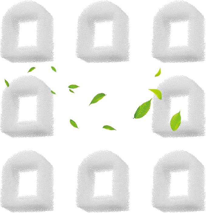 Cat Water Fountain Foam Filters, Compatible with Multiple Pet Fountain Dispenser Sponge Filters (8 Pcs)