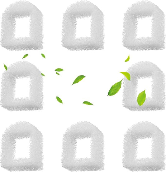 Cat Water Fountain Foam Filters, Compatible with Multiple Pet Fountain Dispenser Sponge Filters (8 Pcs)