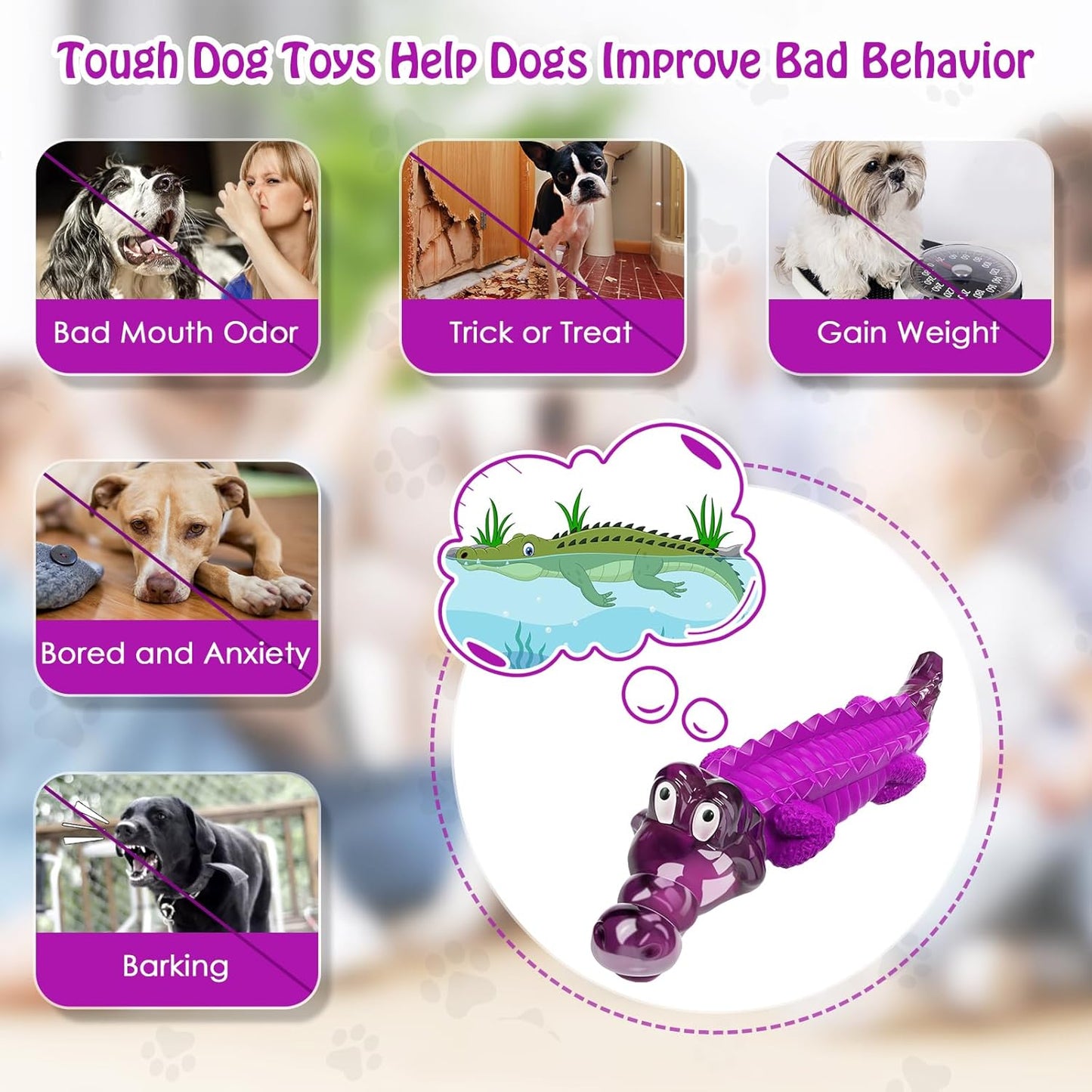 Dog Chew Toys for Aggressive Chewers: Puppy Teeth Chew Toy -Indestructible Dog Toys for Small Meduium Large Breed