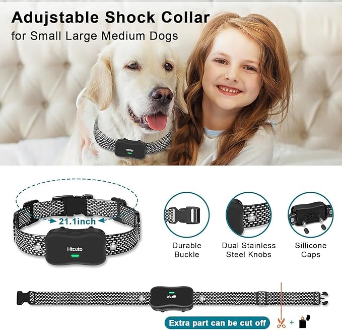 X3 Wireless Dog Fence 3500FT Fence and 6100FT Remote Training Collar, 185 Days Rechargeable Battery - IPX7 Waterproof Collar, Vibrate/Beep/Shock Modes for All Dogs, Black