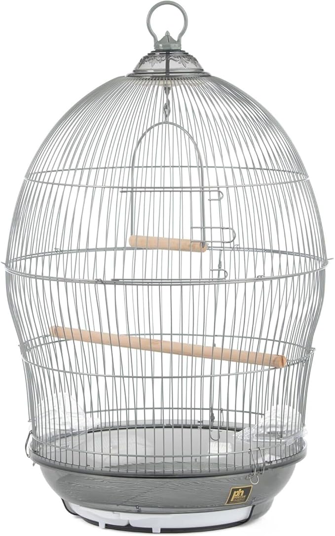 Maykoosh Neo-Classical Nostalgia Scrollwork Bird Cage with Intricate Design, Durable Metal Construction, Spacious Interior