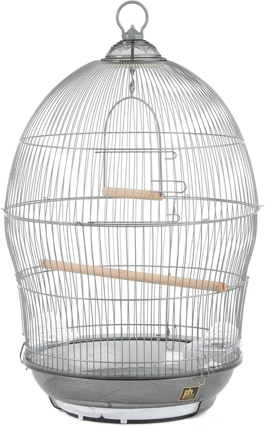 Maykoosh Neo-Classical Nostalgia Scrollwork Bird Cage with Intricate Design, Durable Metal Construction, Spacious Interior