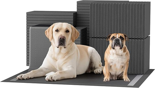 Charcoal Puppy Pads, Activated Carbon Odor-Control XL 28"x34" Leak-Proof Pet Training Pee Pads, Disposable Potty Pads for Dogs Cats, Rabbits, 30 Counts