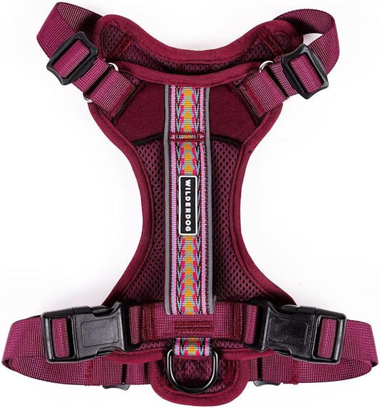 Wilderdog Lightweight Dog Harness with Reflective Straps - Medium - Huckleberry