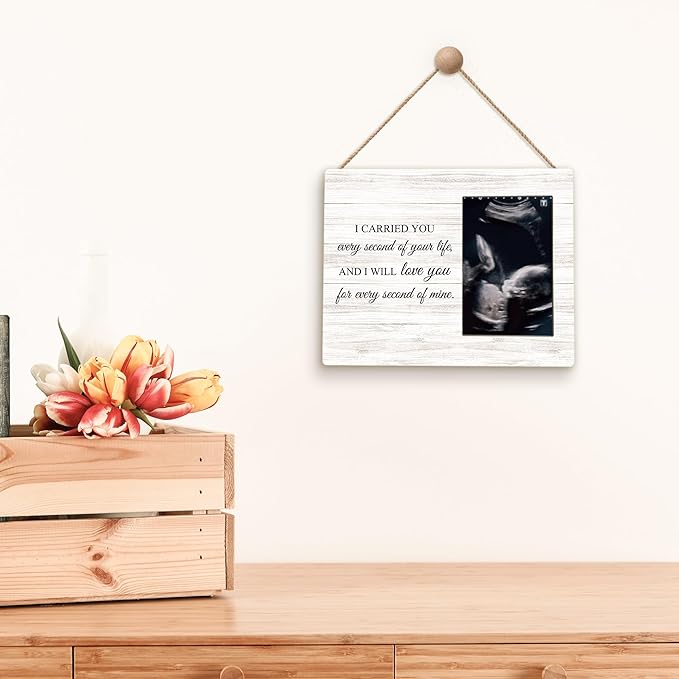 Miscarriage Memorial Baby Ultrasound Picture Frames - Loss of Baby Memorial Sympathy Gifts Photo Frame, Miscarriage Gifts for Mothers Mom Dad, Baby Infant Loss Picture Photo Frames for Home Bedroom Decor, 4x6