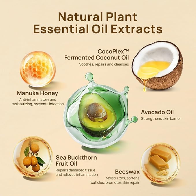 HICC PET Nose Balm for Dogs and Cats, Vet-Recommended Moisturizes, Soothes, Repairs Dry & Cracked Skin, Dog Wrinkle Butter Cream for Frenchies with Fermented Coconut Oil, Horse Hoof, Joint Care