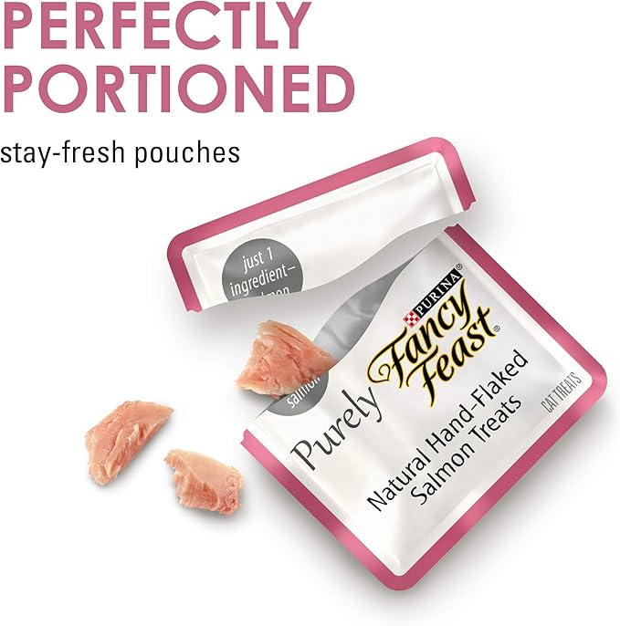 Purina Fancy Feast Natural Cat Treats Variety Pack, Purely Natural - (Pack of 5) 10 ct. Pouches