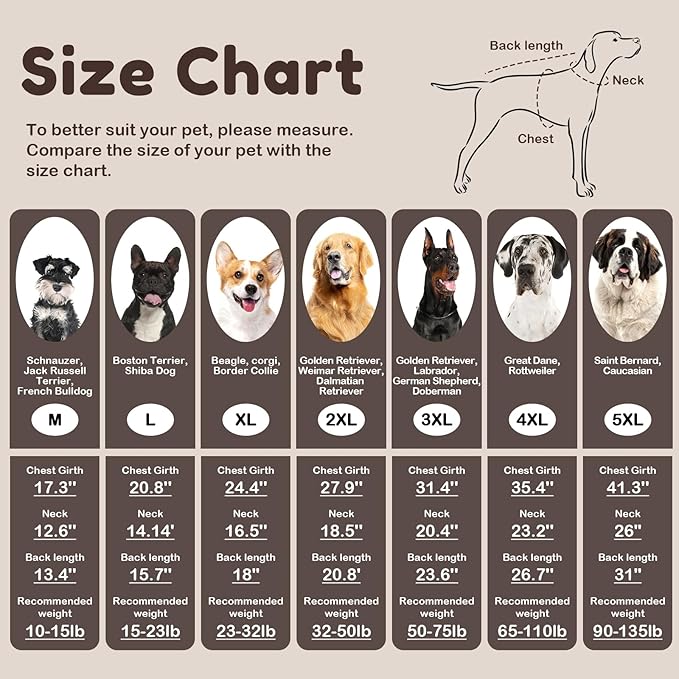 XXXL Dog Sweater for Giant Breed, Warm Winter Fall Dog Sweaters for Dog Girls Boys, Turtleneck Dog Knitwear, Doggie Christmas Sweater, Pet Sweatshirt Clothes Outfit Knit Boxer (Brown XXXL)