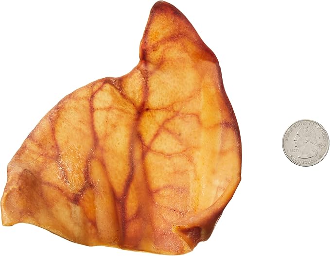 Amazon Brand - Wonder Bound Whole Pig Ears, Single Ingredient, Highly Digestible, Dog Treats for Puppy and Large/Medium Dogs, Pork, 18 Count, 12.7 Ounce (Pack of 2)