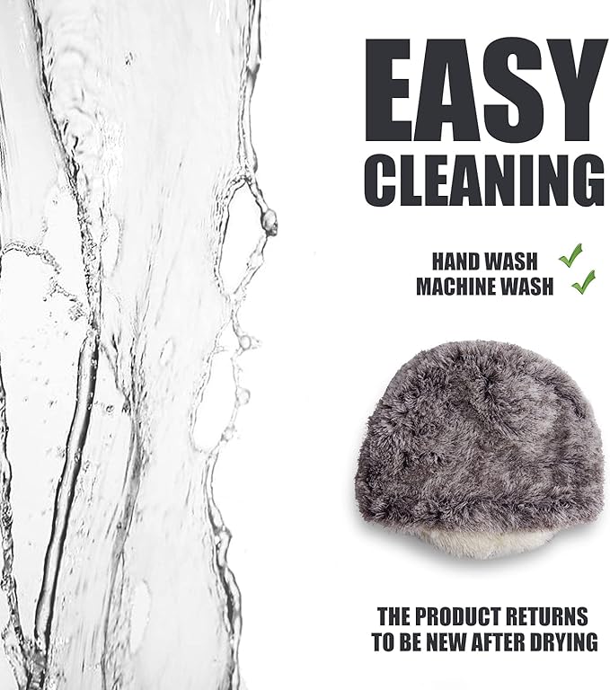 ShinHye Cozy Cat Bed - Round Plush Fluffy Hooded Cave, Indoor/Outdoor, Waterproof & Washable (20x20inch, Coffee)