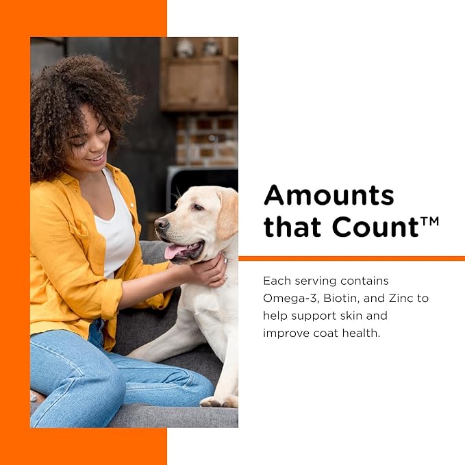 Nutri-Vet Skin & Coat Biscuits for Dogs, Tasty Dog Treat, Skin and Coat Supplement, Small Sized Biscuit, Omega-3 and Biotin, 16 oz