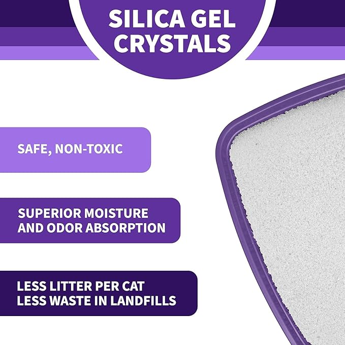 Litter Pearls Ultra Clump Unscented Crystal Clumping Cat Litter with Odorbond, 8 Pounds