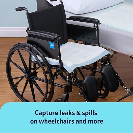 Medline Bed Pads Disposable Adult, Puppy Pads, 23x36, 150 Count, Moderate Absorbency, Incontinence Bed Pads, Pee Pads for Adults, Chux Pads Underpads, Disposable Bed Pads for Incontinence, Pee Pads