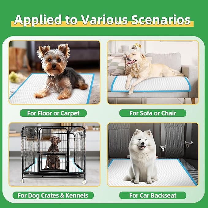 Dog Pee Pads Extra Large 30"x36", 40-Count Puppy Pads XXL, Leak-Proof X-Large Pee Pads for Dogs, Super Absorbent Dog Potty Training Pads XL, Disposable Pet Urine Bed Pads for Doggie, Cats