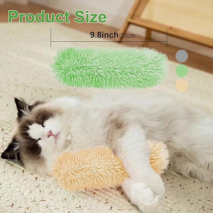 3 Pcs Interactive Cat Toys Cat Pillows, Soft and Durable Crinkle Sound Catnip Toys, for Indoor Cats Funny Kitten Toys Exercise