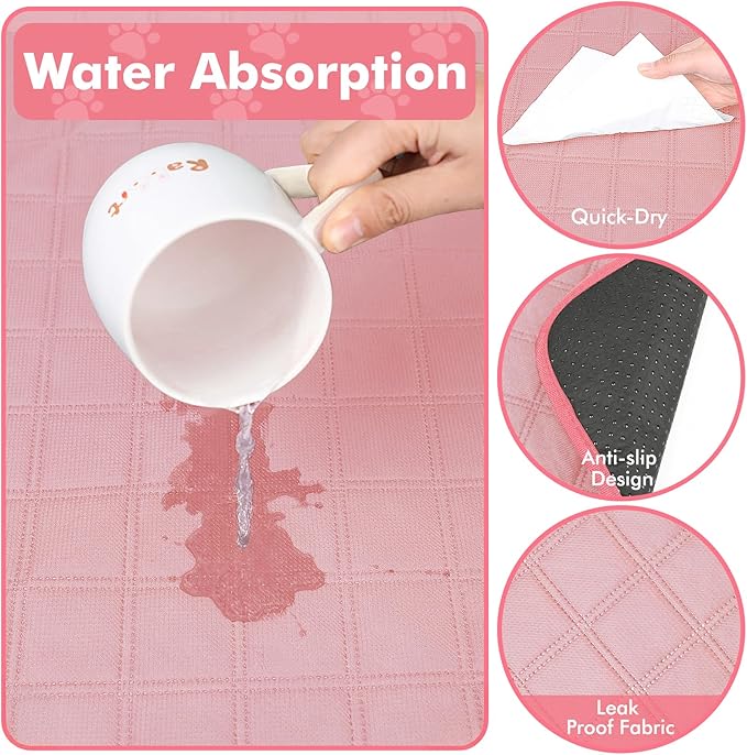 Dog Cat Playpen Indoor Outdoor for Puppy Pet Dogs Cat Recovery After Surgery, Dog Tent Crates Cage Indoor/Outdoor, Portable Pop Up Kennel with Carrying Case for Travel (Premium Pink with Pad, Small)