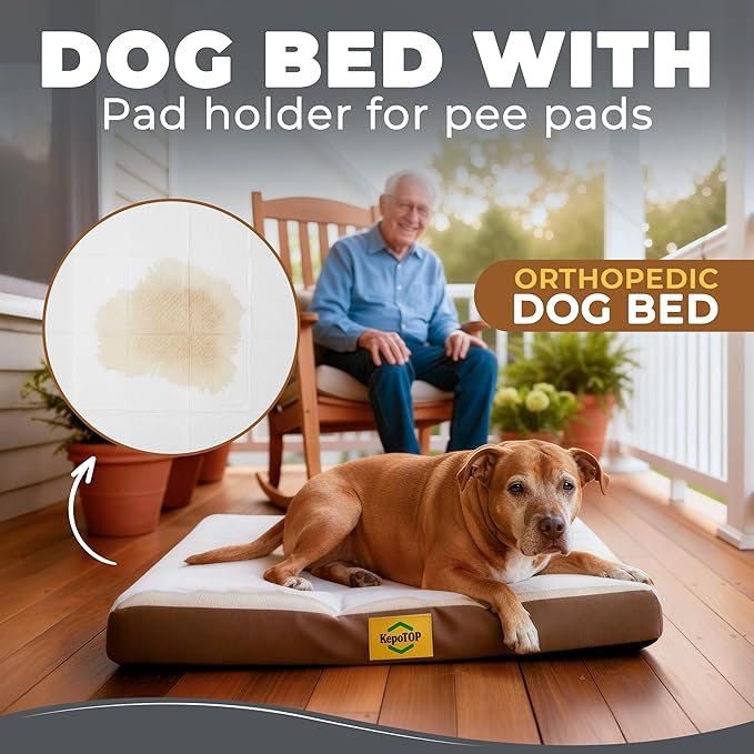 Puppy Pad Holder | Washable Dog Bed | Dog Potty Training | Puppy Potty Training | Indoor Pee Pad Station | Waterproof Washable Bed for Dogs with Pad Holder