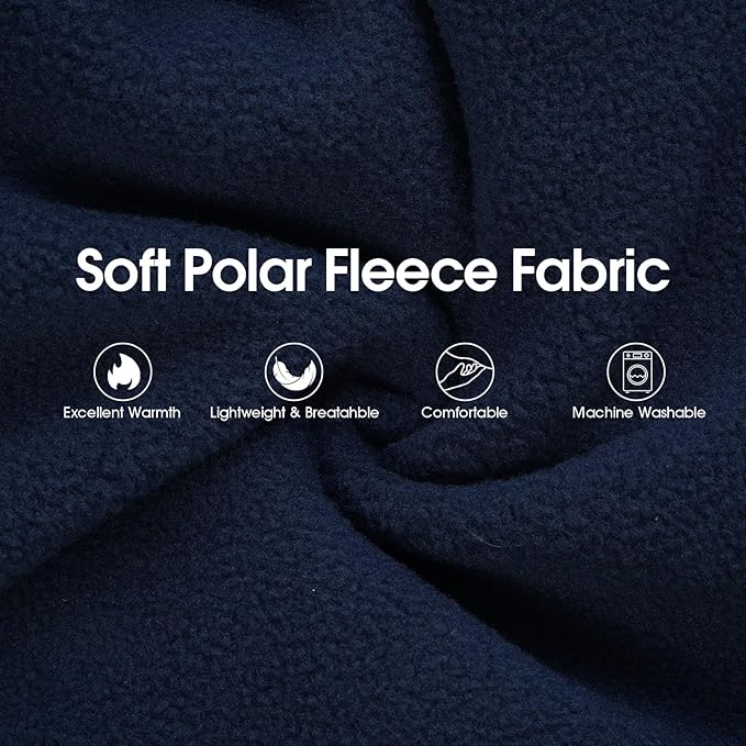 IECOii XXL Dog Hoodie for Large Dogs, Fleece Dog Sweatshirt for Large Breed Male Female Dogs,Pet Pouch Hoodie Winter Sweater Coat with Leash Hole, Warm & Lightweight Outfit for Pitbull, Blue, 2XL