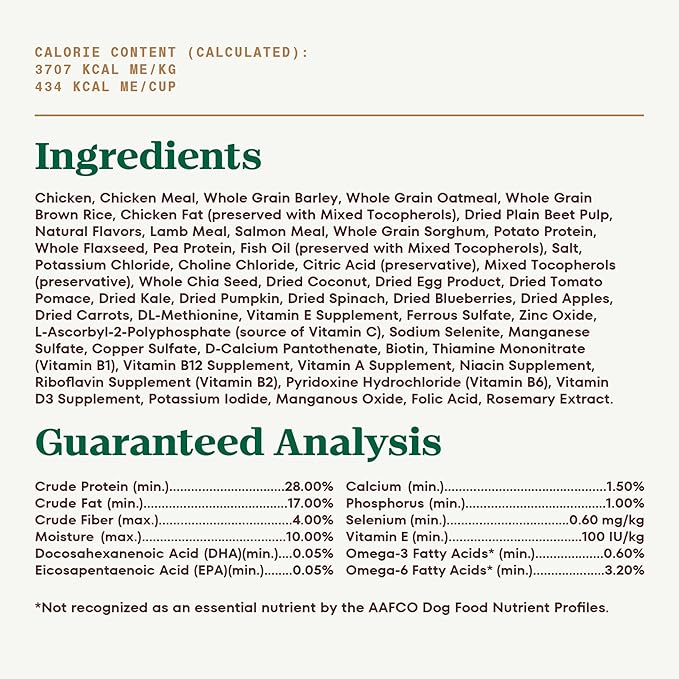 Nutro Ultra High Protein Dry Puppy Food, Trio of Proteins from Chicken, Lamb and Salmon, 12 lb Bag