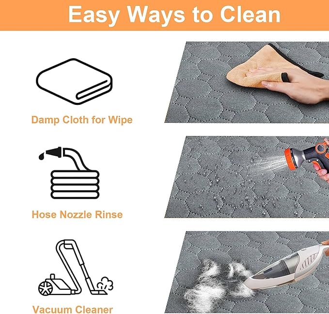 Mancro Dog Car Seat Cover, 2025 Upgraded 600D Heavy Duty Waterproof & Scratch-Resistant Dog Hammock for Car, Back Seat Pet Cover for Dogs with Sedan and SUVs, X-Large, Grey