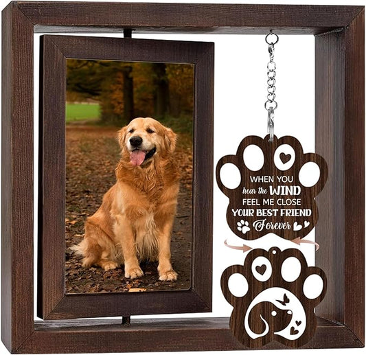 Dog Memorial Picture Frame - Dog Memorial Gifts for Loss of Dogs, Loss of Pet Sympathy Gift Remembrance Bereavement Passing Away Gifts in Memory of Dogs Photo Frame, 4x6