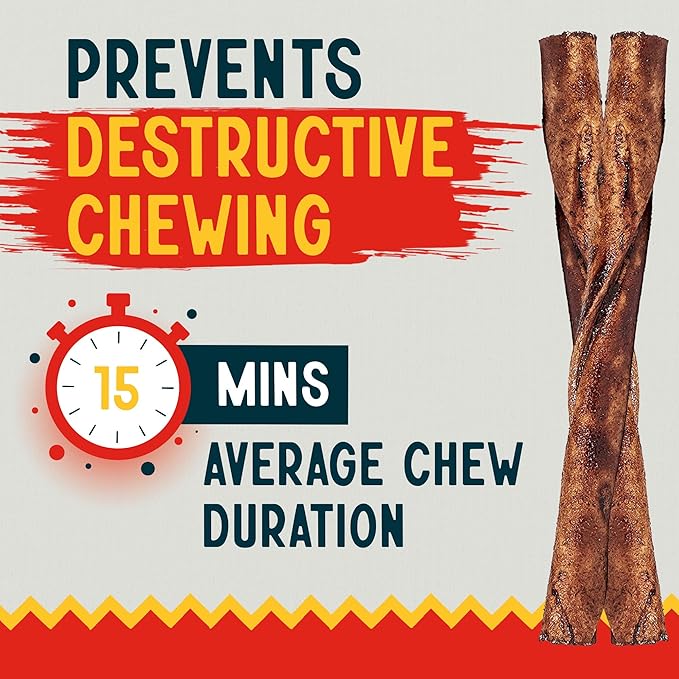 Canine Chews Small Rawhide Twists for Dogs - Pack of 100 5" Beef Flavored Rawhide Sticks for Small Dogs & Puppies - Protein Dense Beef Flavored Rawhides for Dogs - Natural Dog Rawhide Sticks