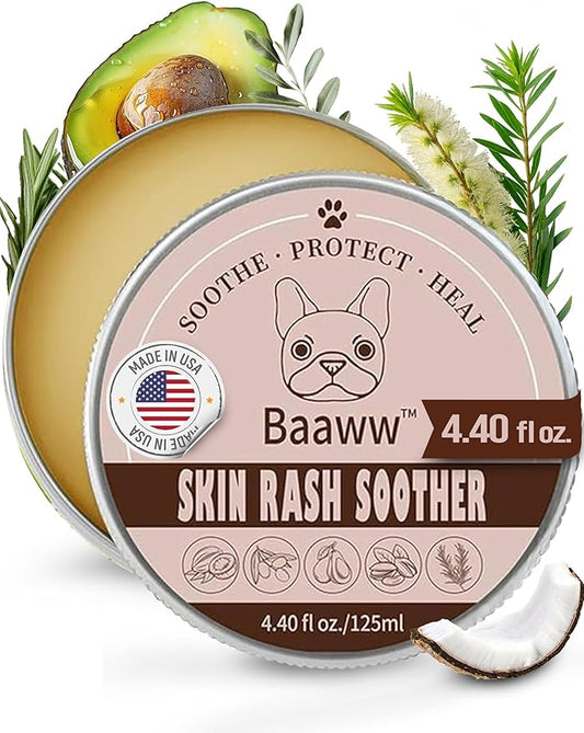 Dog Skin Irritation Treatment - Hot Spot Soother Skin Treatment for Dogs, Anti-Itch Lotion, Allergy Relief & All-Natural Rash Cream for Dogs - Soothing Relief for Dry, Itchy Coat - Cream 125ml