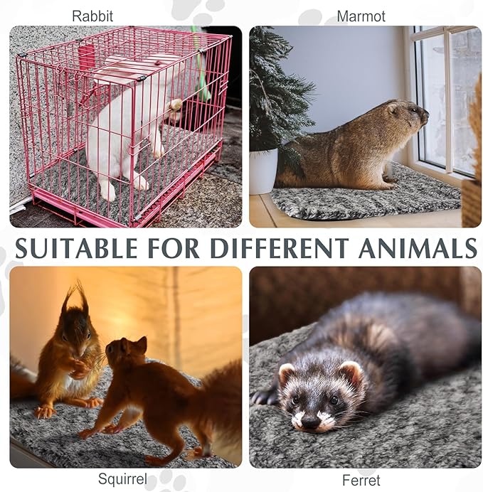 4 Pack Self Warming Cat Bed Indoor Self Heating Dog Cat Pad Washable 16 x 20 Inch Thermal Pet Kennel Pad Crate Bed Mat Reflect Body Heat for Outdoor(18 x 24Inch,Gray)