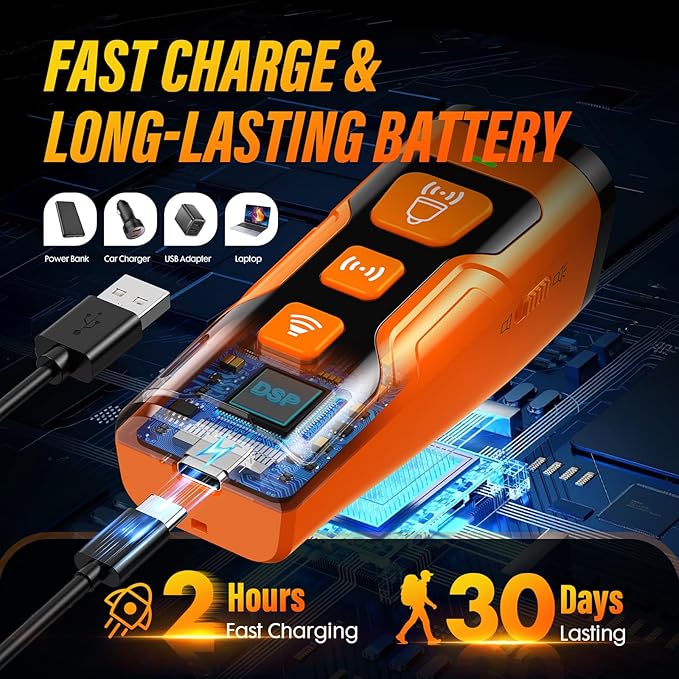 Dog Bark Deterrent Device, 3X Ultrasonic Anti Barking, 6 Training Modes 23 FT Range Barks No More Indoors Outdoors Behavior Correct Safe & Humane Rechargeable Compact Bark Control for Dogs