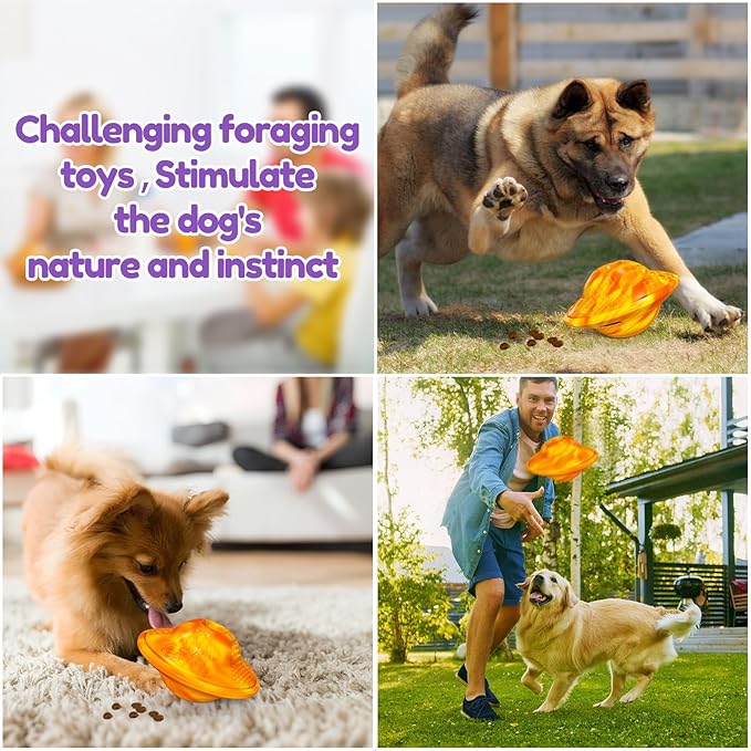 Interactive Dog Puzzle Toy for Smart, Dog Enrichment Toys to Keep Them Busy, Treat Dispensing Dogs Slow Feeder & Stimulating Dogs Toy