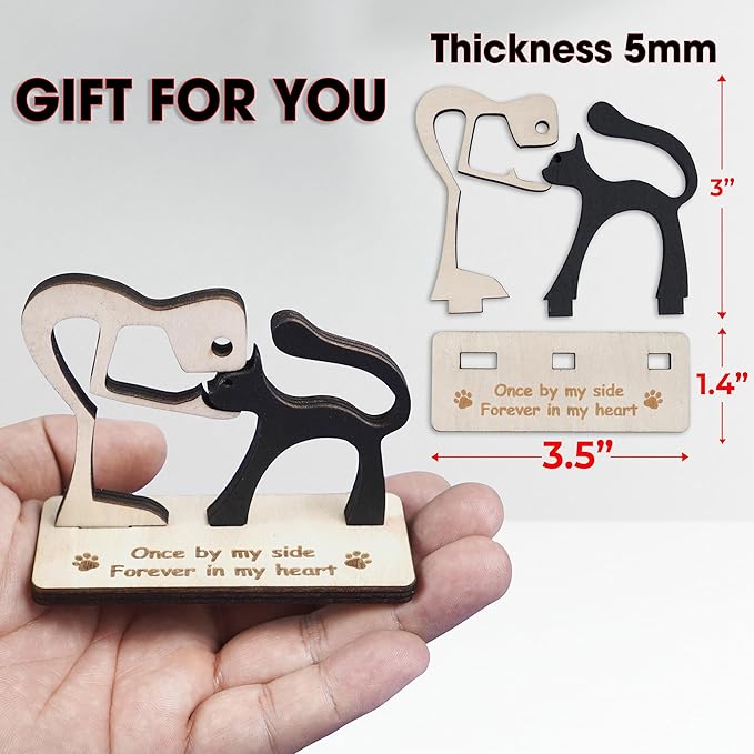 6'' DIY Cat on Moon Memorial Suncatcher, Personalized Name Cat Sympathy Ornament Window Hanging, Ideas Gift for Loss of Pet Passing Away, Remembrance Keepsake for Pet Lovers SCC-B11-6-03