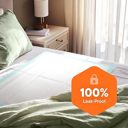 Chucks Pads Disposable 30x36 Underpads [50-Pack] Incontinence Chux Pads Absorbent Fluff Protective Bed Pads - Extra Large Pee Pads for Kids, Adults & Elderly | Leak Proof Puppy Pads for Training - XXL