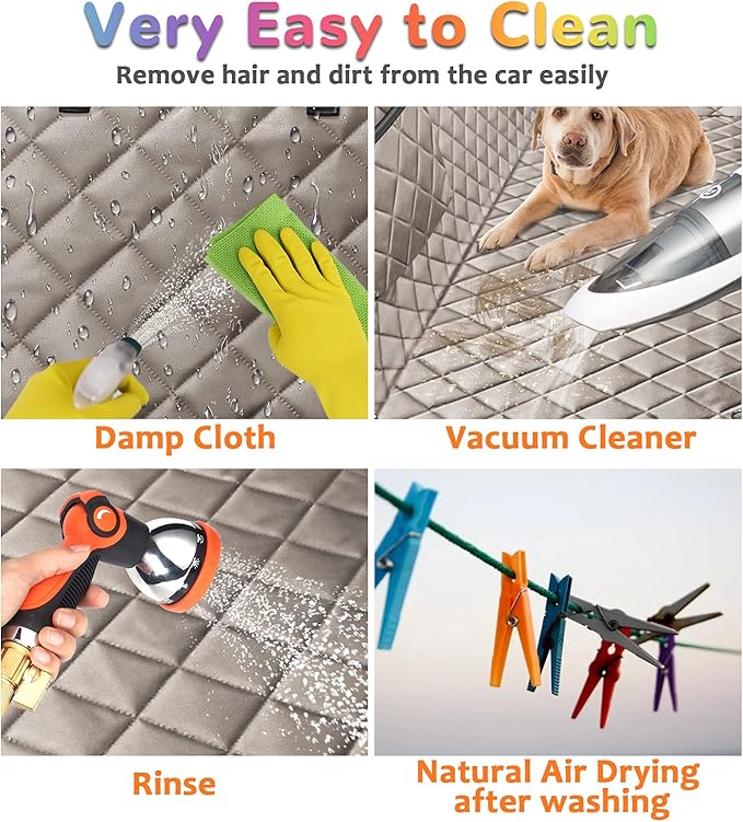 URPOWER Car Seat Cover for Pets 100% Waterproof Seat Cover Hammock 600D Heavy Duty Scratch Proof Nonslip Durable Back Covers for Cars Trucks and SUVs