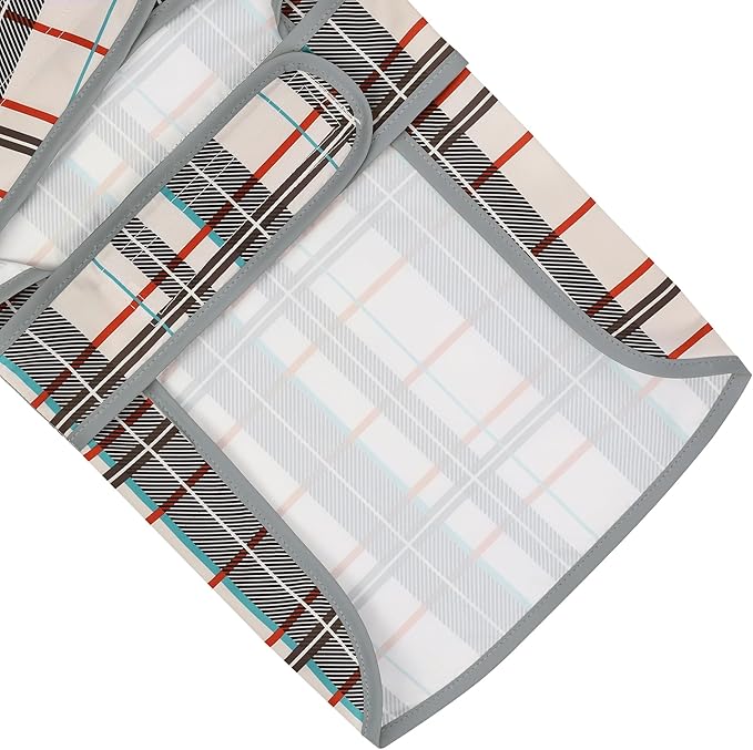 Dog Raincoat for Small Dogs Puppies Waterproof Hooded Rain Jacket with Reflective Strips Leash Hole & Poncho Adjustable Fit (Plaid,XS)