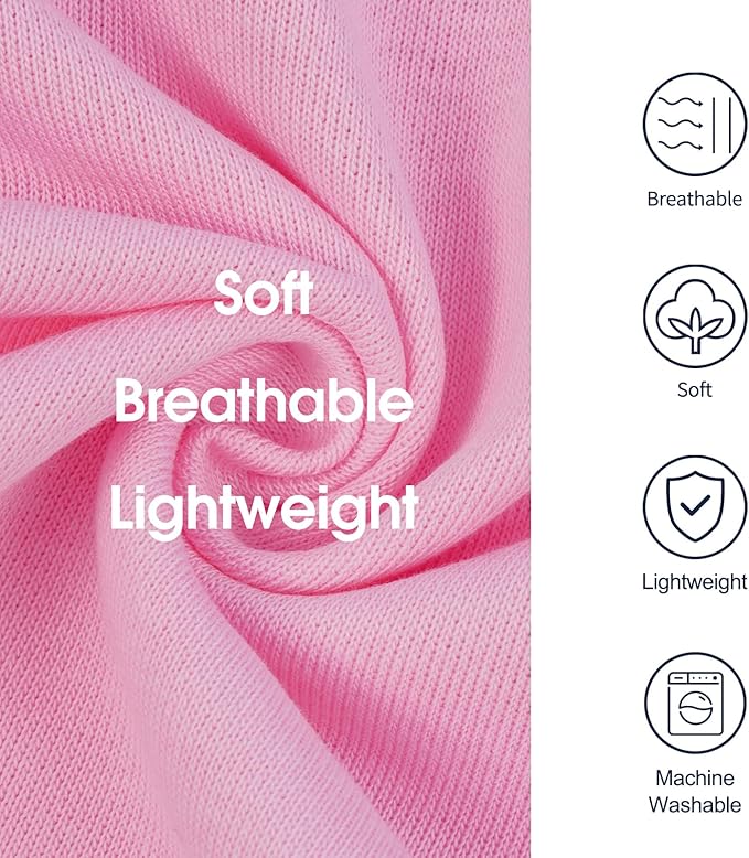 IECOii Dog Hoodie Medium Size Dog, Medium Dogs Sweater with Hood, Soft Pullover Hooded Sweatshirt for Dogs Boy and Girl Indoor & Outdoor, Machine Washable, Pink, Large (No Fleece Lined)