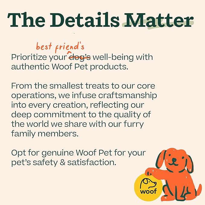 WOOF Bully Sticks Dog Treats - Chew Sticks for Dogs - Long-Lasting Dog Chew Treats - Made with Free-Range, Grass-Fed Beef- 12" Sticks - 25pk