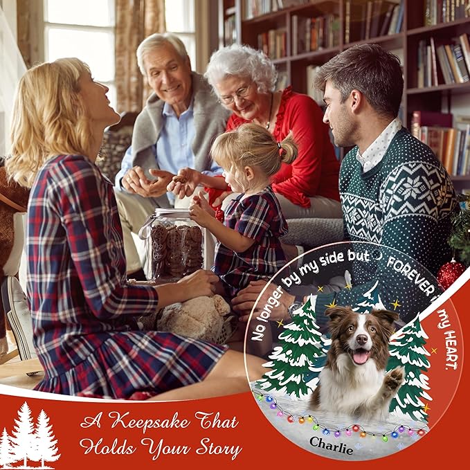 Pavo Personalized Picture Frame Pet Memorial Gifts for Dogs, Cats, Pets - Personalized Decorative Hanging Ornaments 4–6 Inches, Loss of Dog Sympathy Gift, Cat Memorial Gifts for Loss of Cat