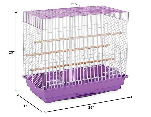 Prevue Pet Products SP1804-3 Flight Cage, Lilac/White,26" L x 14" W x 22 1/4" H