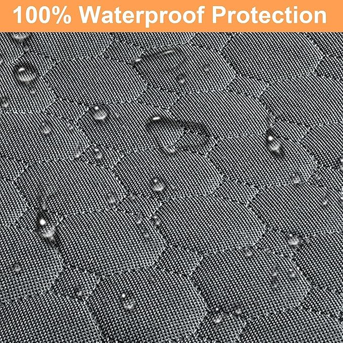 Mancro Dog Car Seat Cover, 2025 Upgraded 600D Heavy Duty Waterproof & Scratch-Resistant Dog Hammock for Car, Back Seat Pet Cover for Dogs with Sedan and SUVs, X-Large, Grey