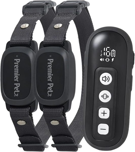 Dog Static Collar - 1000ft Dog Training Collar 2-Dog Bundle with Remote Dogs - Rechargeable Waterproof with 3 Training Modes - Tone Vibration & 16 Levels of Safe Static