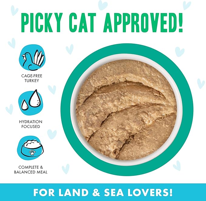 B.F.F. Play - Best Feline Friend Paté Lovers, Aw Yeah!, Turkey & Tuna Tweet Me! with Turkey & Tuna, 2.8oz Can (Pack of 12)