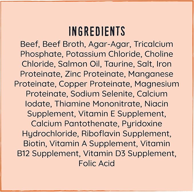 Hound & Gatos Wet Cat Food, 98% Beef, Grain Free Pate Cat Food, Real Meat, High Protein, Limited Ingredients, No Additives, 5.5 oz. Cans (Pack of 24)