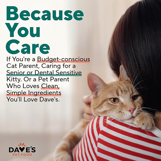 Dave's Pet Food Grain Free Wet Cat Food Gravy (Turkey & Giblets Dinner in Gravy), Made in USA Naturally Healthy Canned, Added Vitamins & Minerals, 5.5 oz Cans (24 Pack)